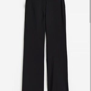H&M Black Flared Pants High Waisted